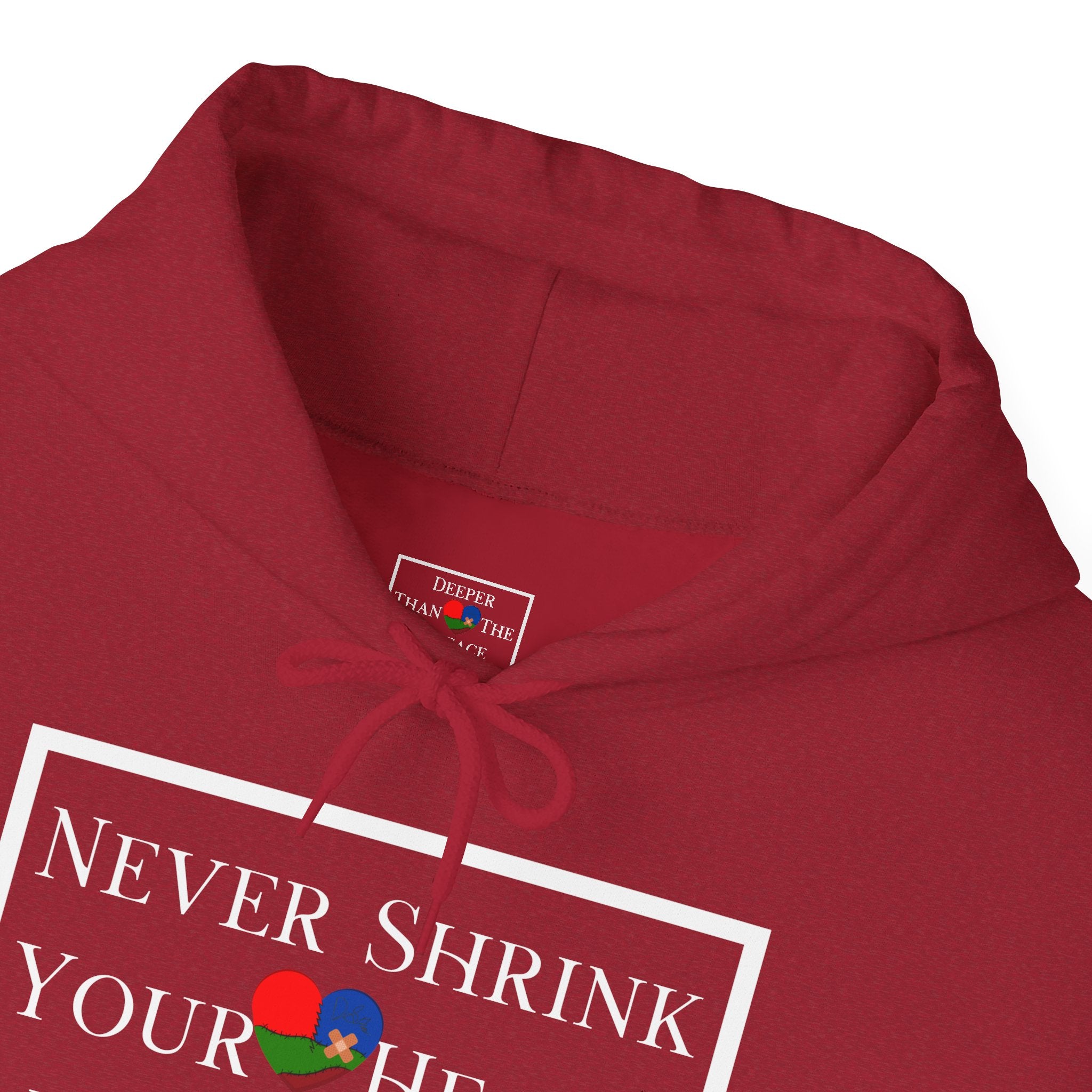 Never Shrink Your Heart For Others Unisex Hoodie (DTTS)
