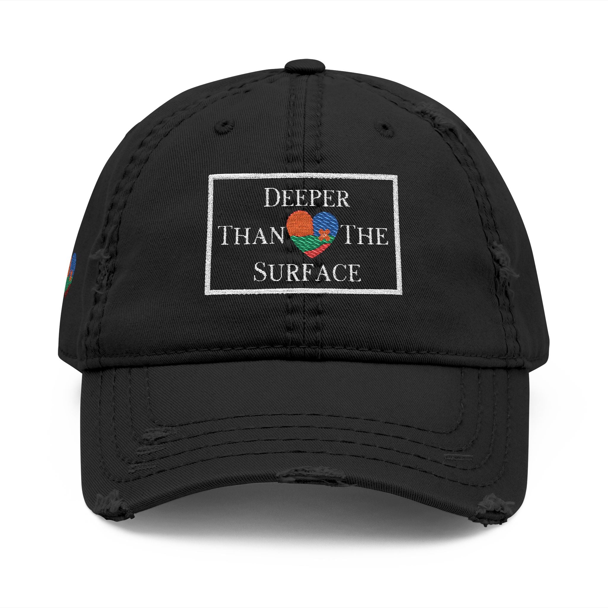 Deeper Than The Surface Distressed Hat (Embroidery)