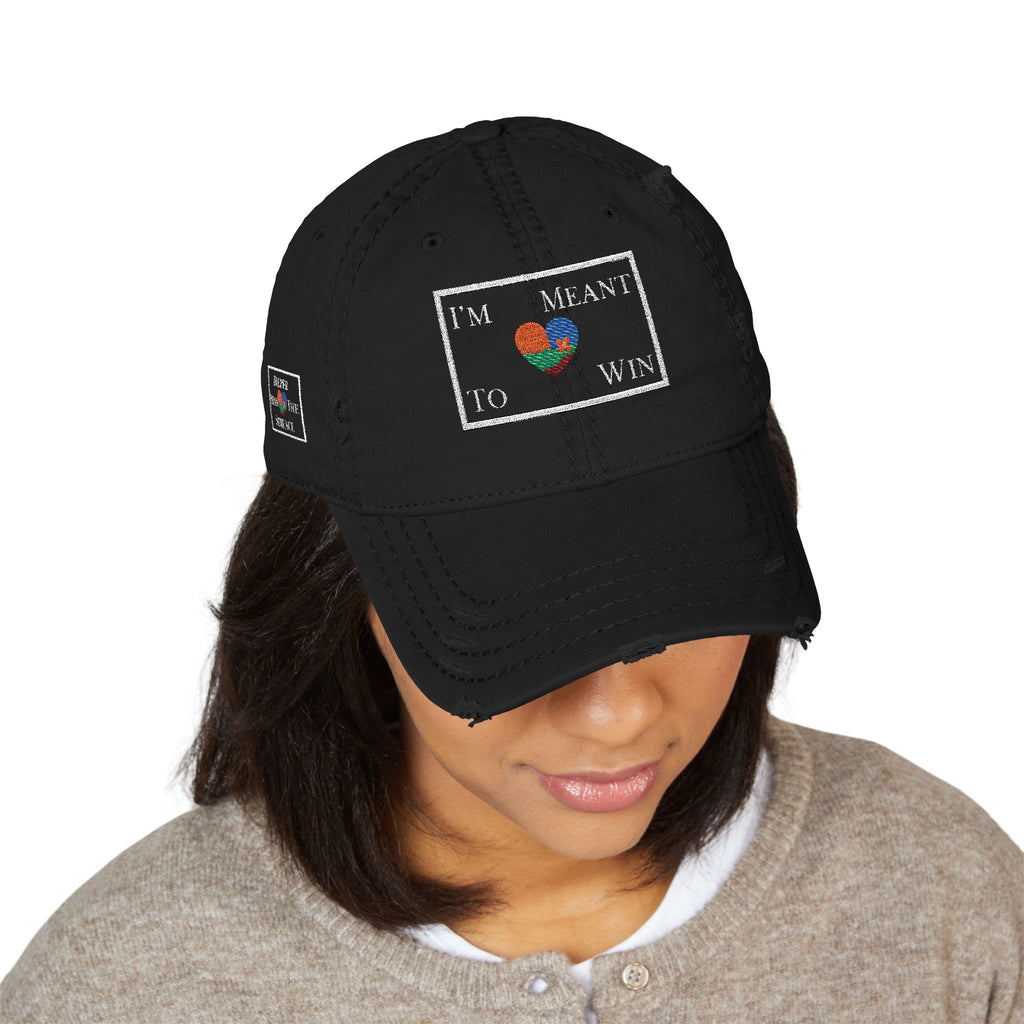 I'm Meant To Win Distressed Hat (Embroidery)