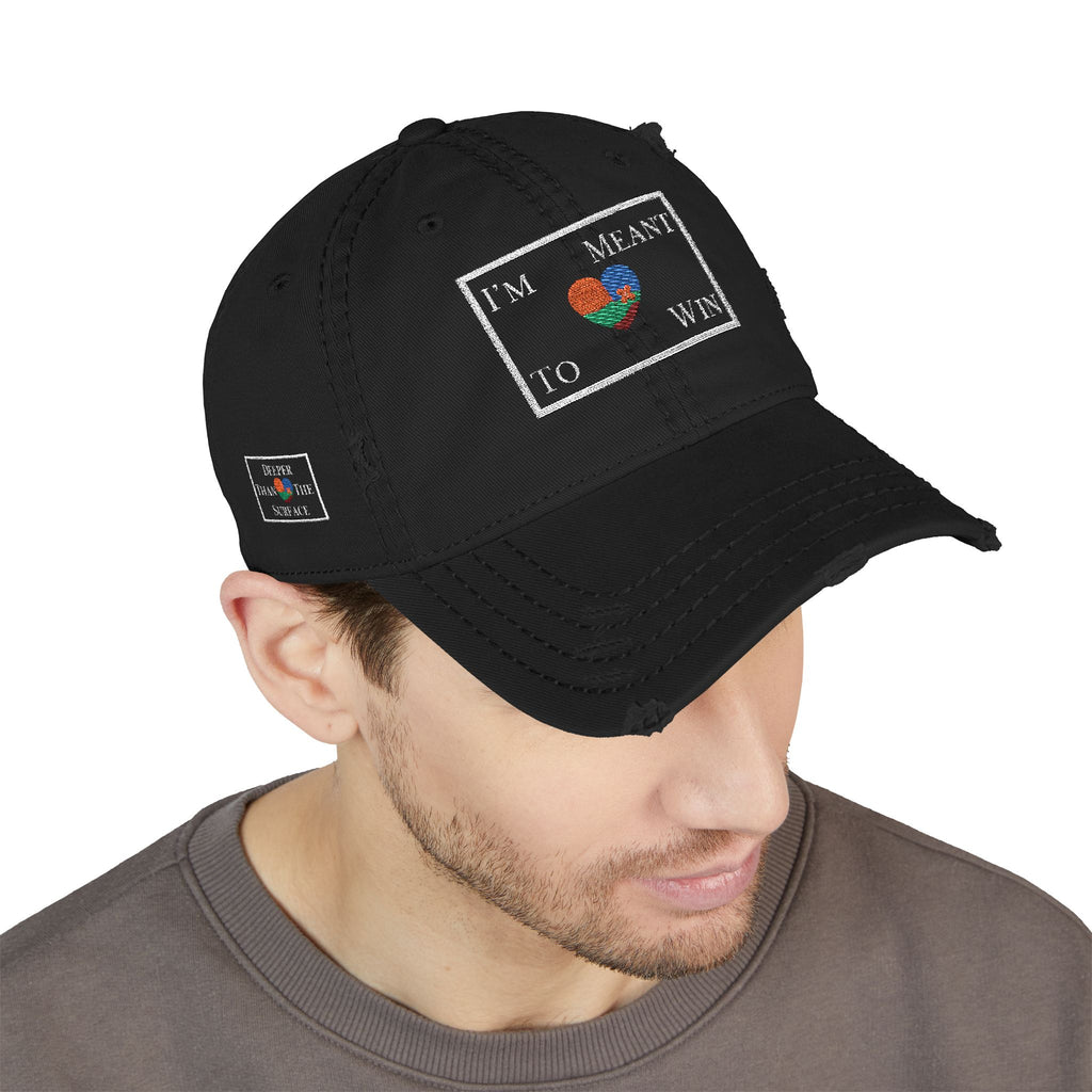 I'm Meant To Win Distressed Hat (Embroidery)